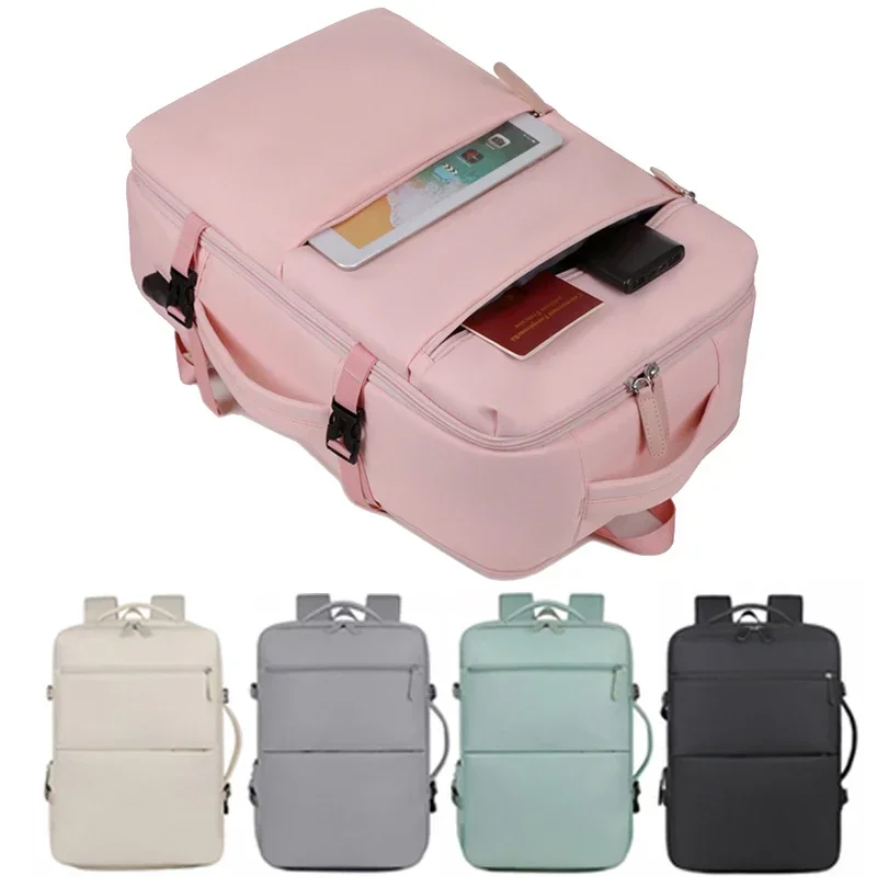 USB Mommy Diaper Bags Laptop Bag Large Capacity Baby Care Mummy Backpack Multi-Function Waterproof Outdoor Bag with Shoe Storage