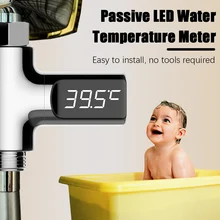 

Baby Care Shower Water Temperture Monitor Digital LED Display Water Temperature Faucet Extender Temperture Meter Water Thermome