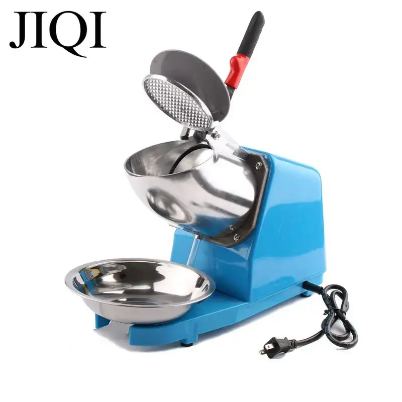 

85KG/H Electric Ice Crusher Thickness adjustable 110V 220V Smoothie Shaver Slush Ice Block Breaking grinder Home Restaurant Bar