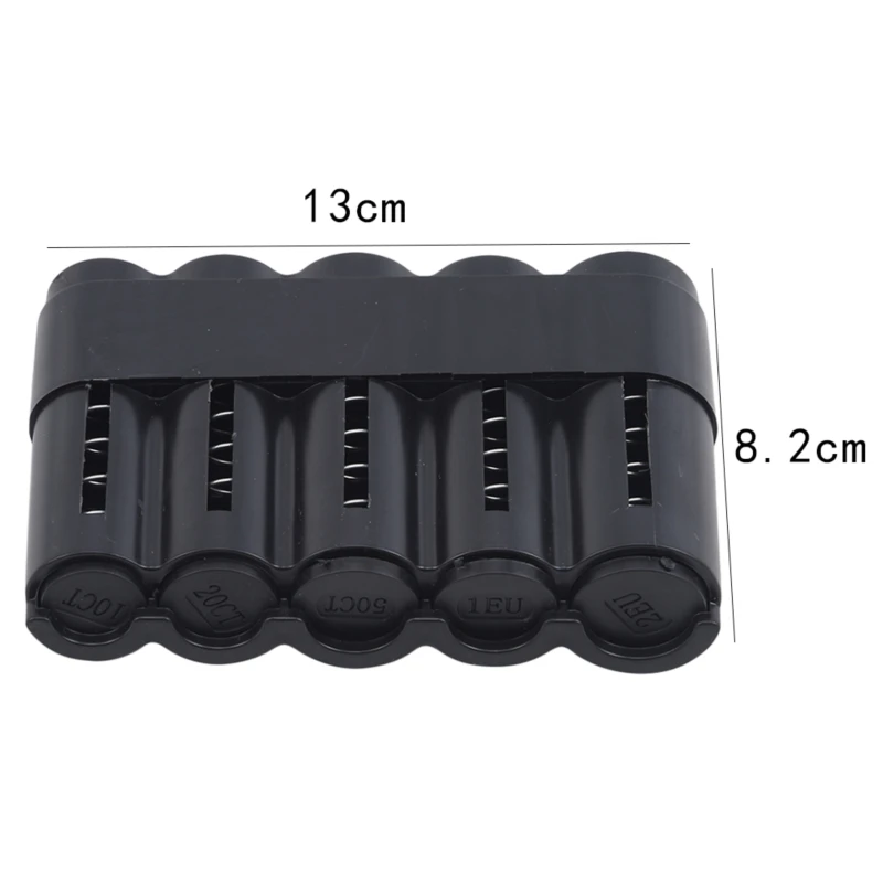 Coin Purse Storage Box Euro Coin Dispenser Container Wallet Holder Money Box