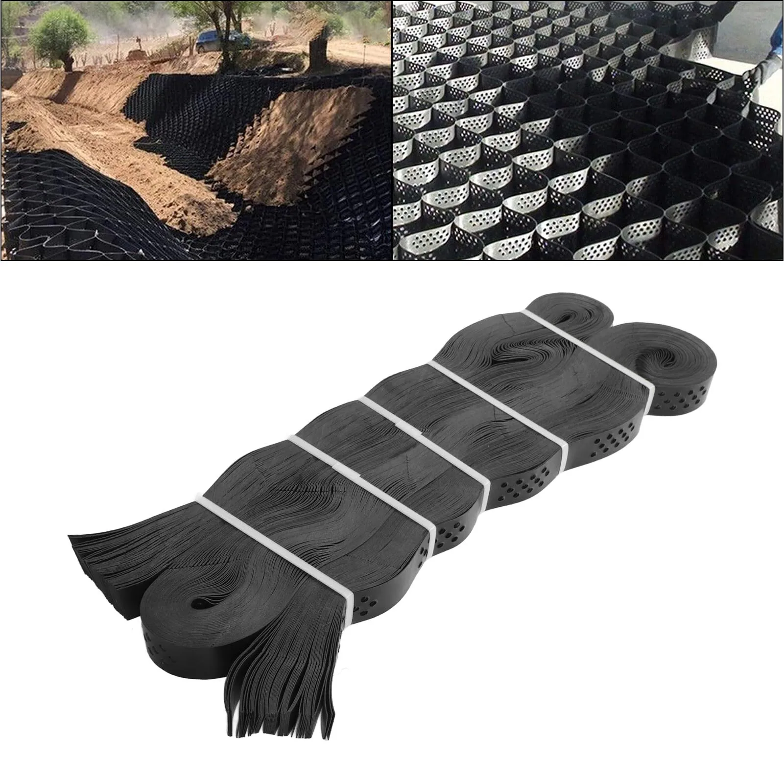 9x17 FT Gravel Ground Grid HDPE Foldable Geocell Stabilization Grid for Garden Driveway Parking Lot Ground Stabilization