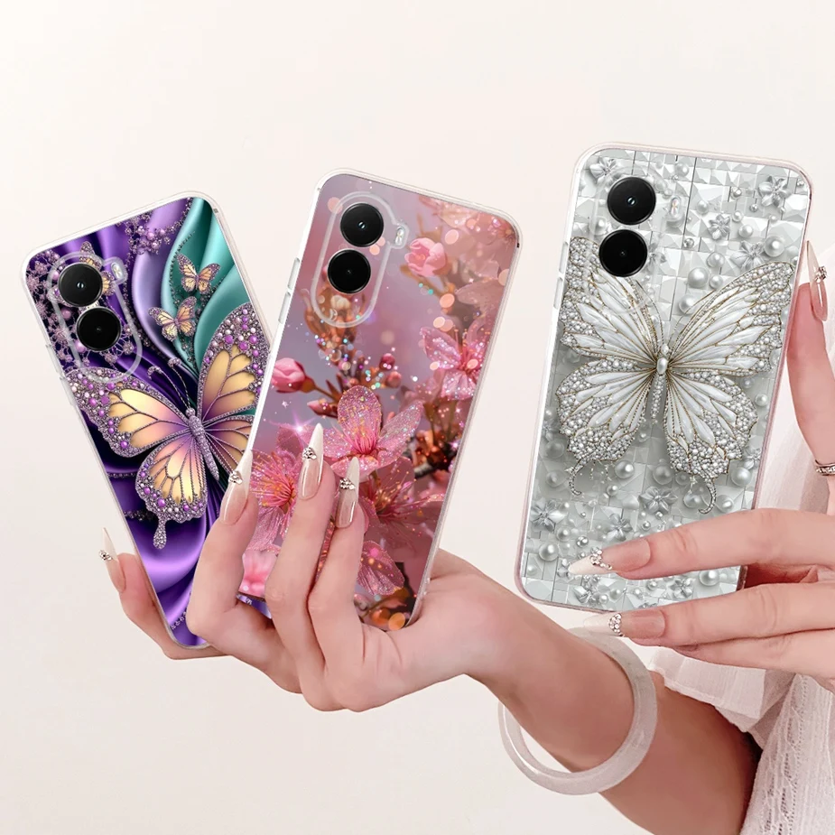 Luxury Butterfly Painted Soft Slim Phone Case - Enhanced Design