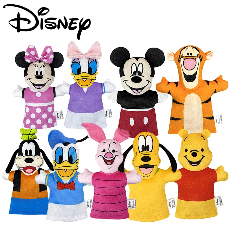 

Disney Anime Parent Child Interaction Winnie Piglet Eeyore Hand Puppet Plush Toys Role Playing Hand Puppet Kids Puzzle Game Toys