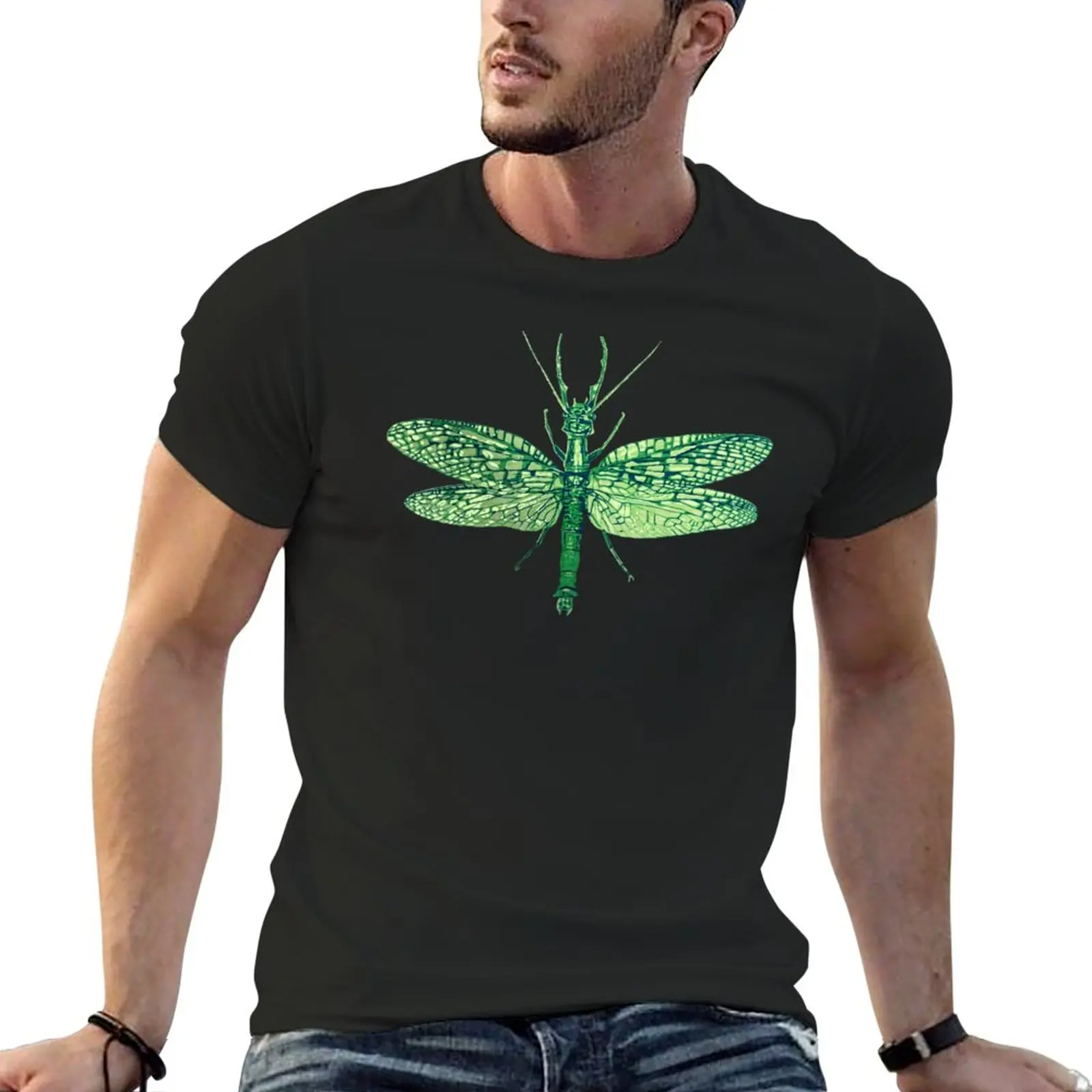 

Новинка, футболка Dobsonfly, кавайная одежда, футболка оверсайз, футболки оверсайз, мужские футболки