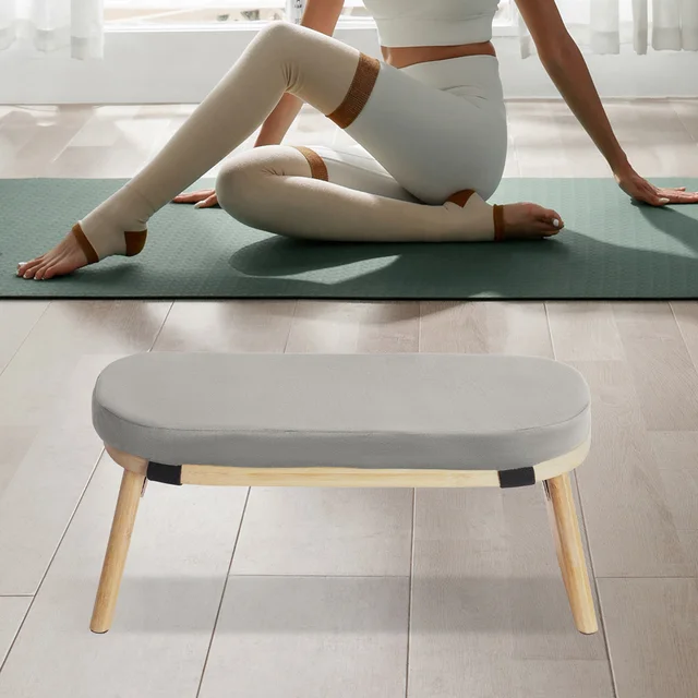 Foldable Meditation Bench Kneeling Meditation Stool for Home Kneeler Meditations Yoga Prayer Coffee/Gray/Green