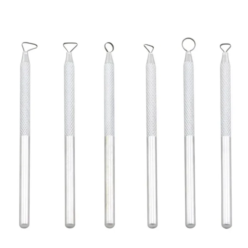 Polymer Clay Tools Pottery Ceramics Ribbon Sculpting Tools Set Pottery Clay Sculpture Caving Scraper Craft Modelling 6 PCS