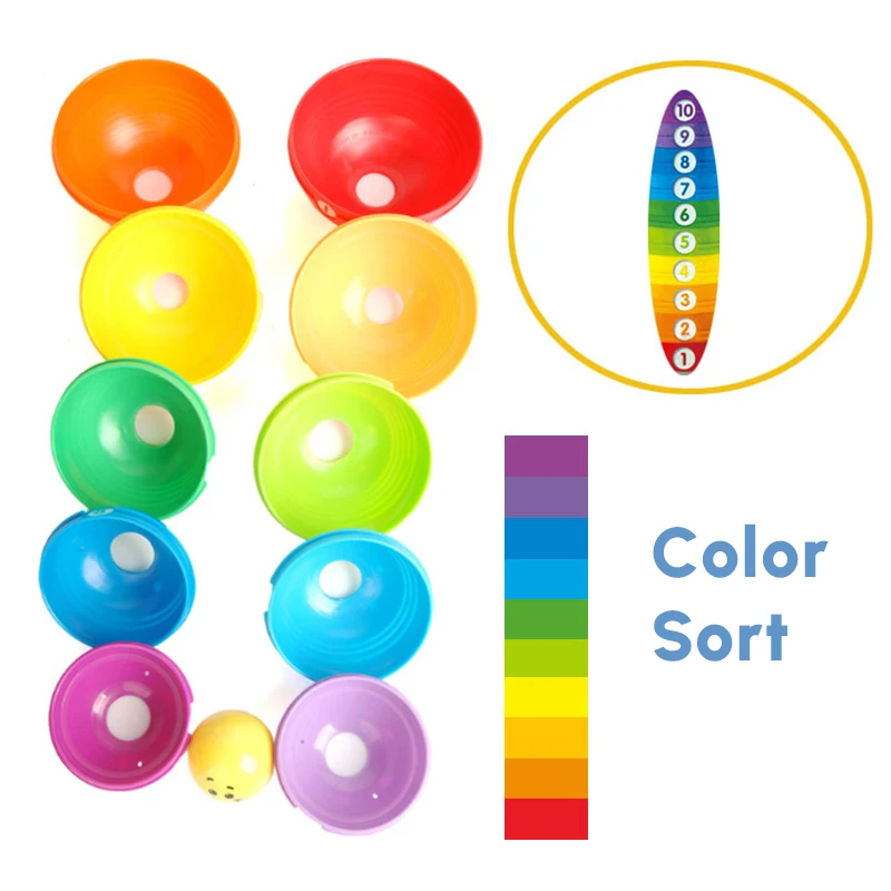Baby Stacking Cup Early Educational Toy Rainbow Stack Tower Number Sorting Game Fine Motor Skills Montessori Sensory Toddler Toy