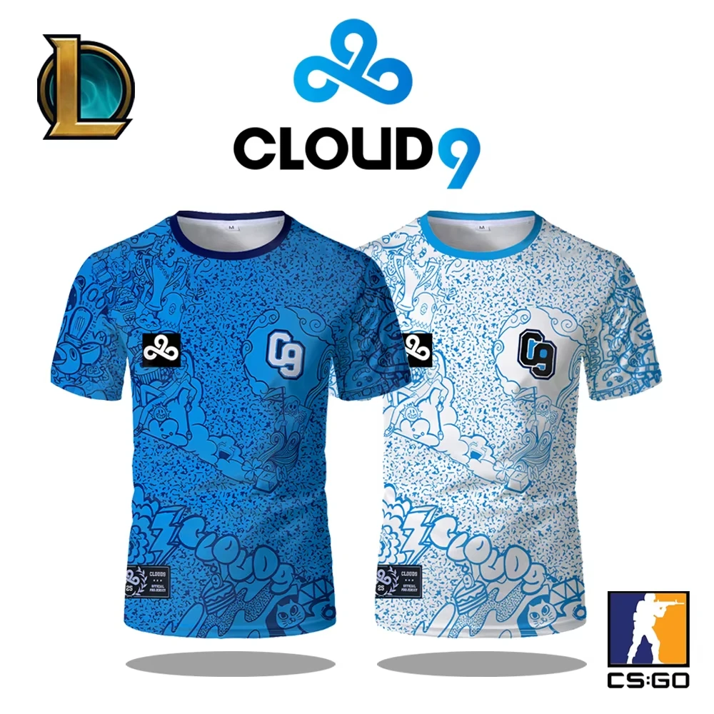 2025 Esports Club Cloud9 Jersey C9 T-shirt League Of Legends