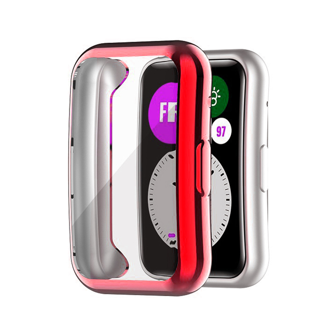 Case+Strap for Huawei Watch Fit watch Accessories Bumper All-Around Screen Protector Case Cover With Wristband Bracelet