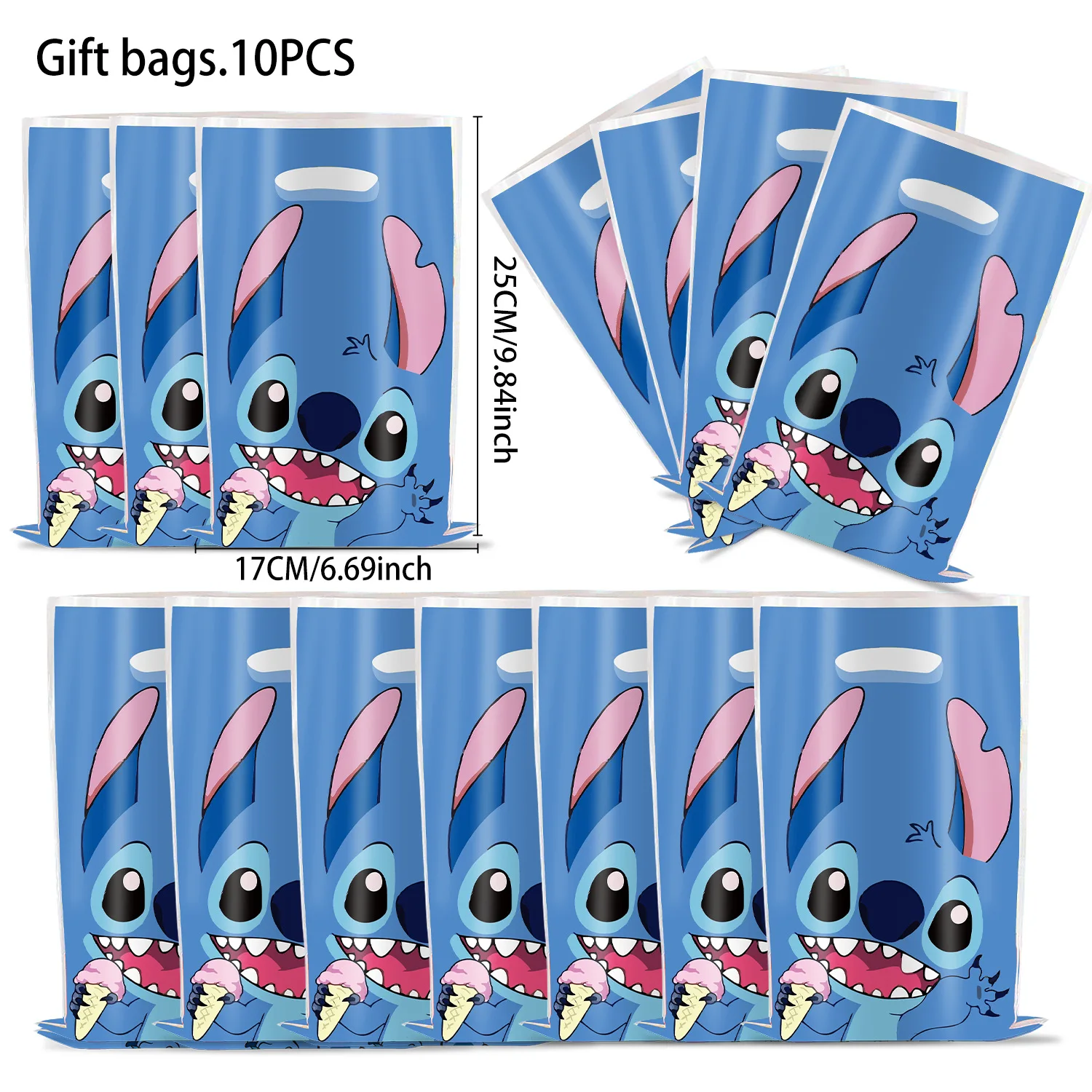 Disney Lilo&Stitch Party Gift Bags Kids Candy Treat Bags For Kids Birthday Supplies