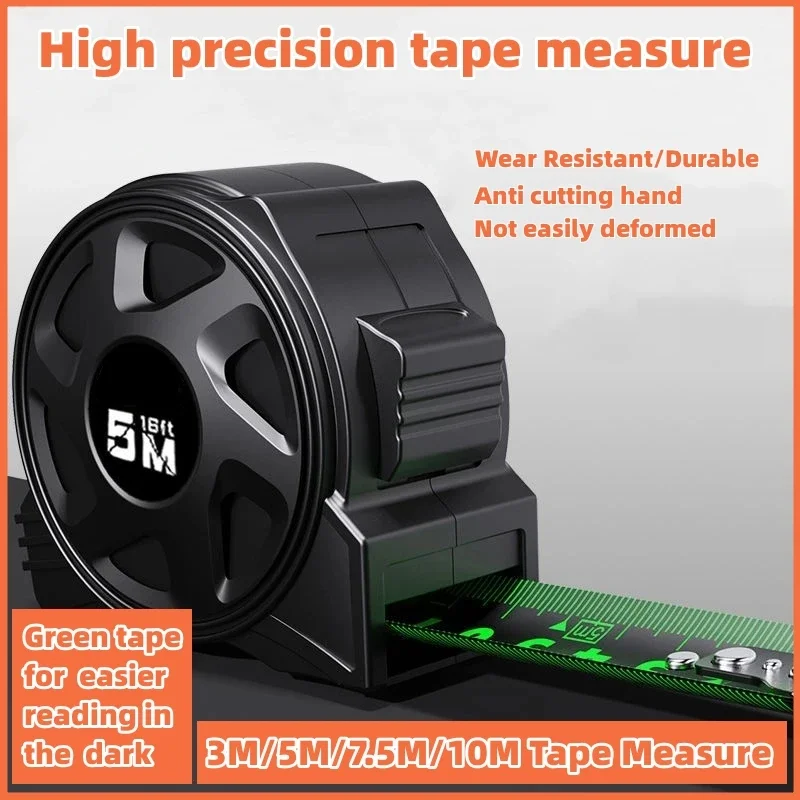 5m Easy Read Measuring Tape Retractable Metric Tape Ruler