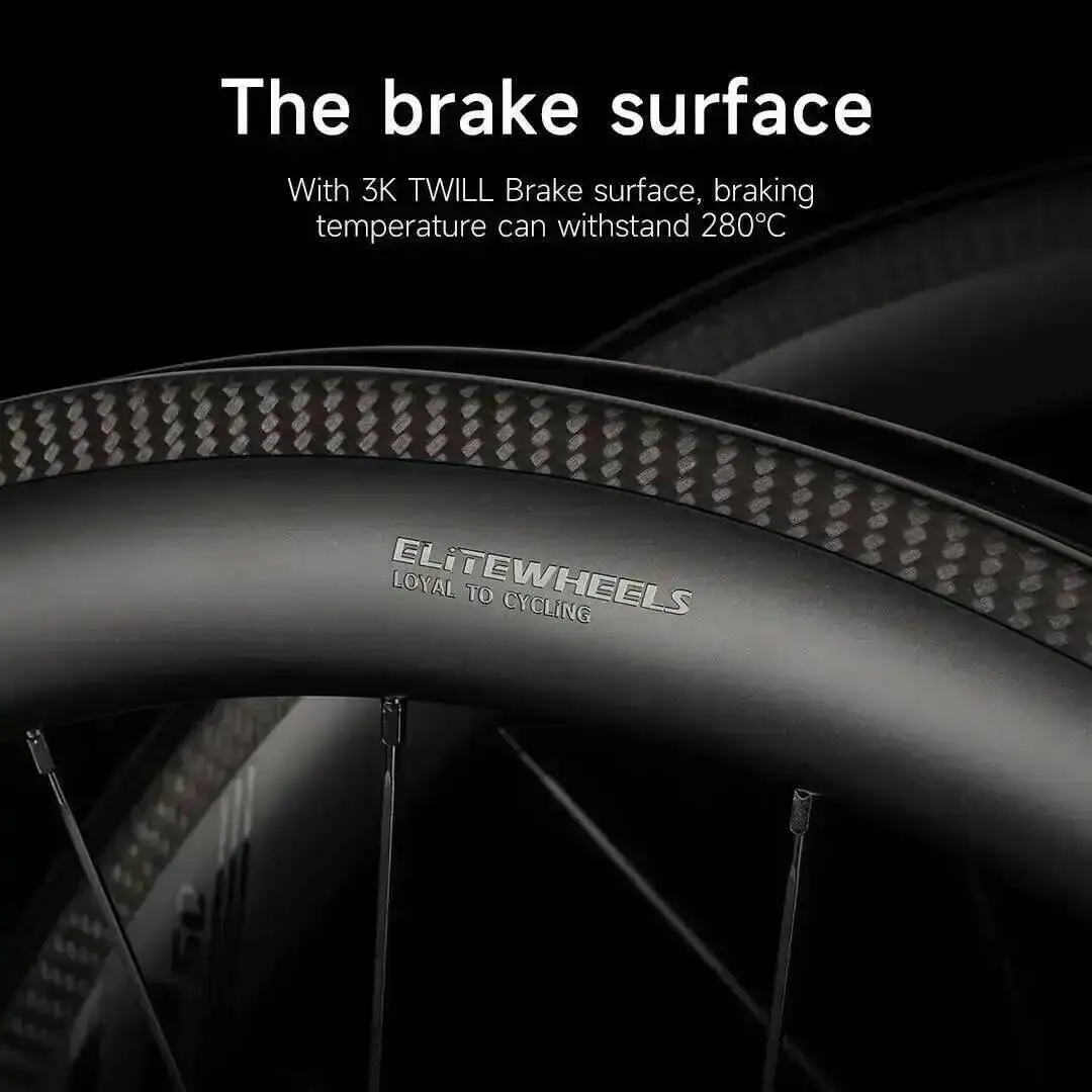 ELITEWHEELS 超軽量 R13 ロードカーボンホイールセット 50/60mm