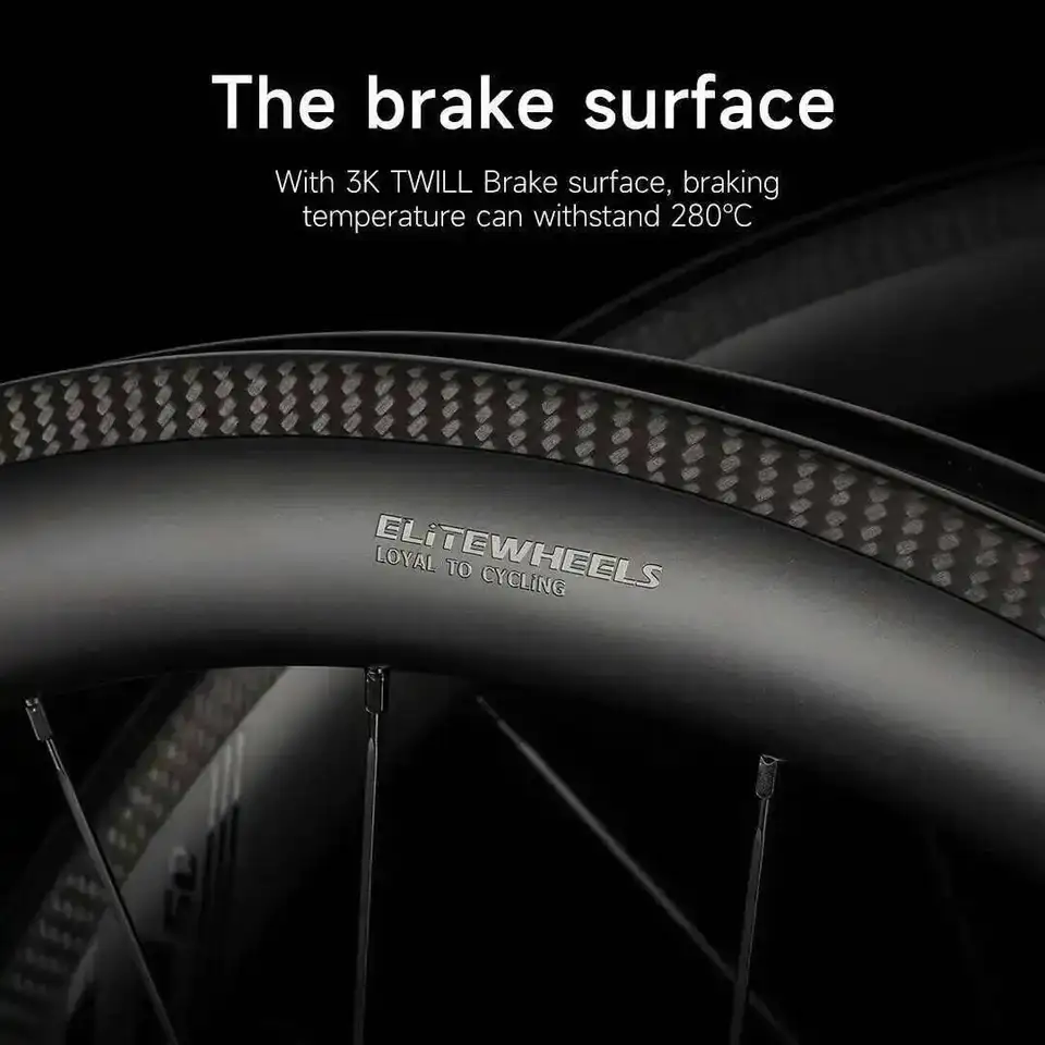 ELITEWHEELS 超軽量 R13 ロードカーボンホイールセット 50/60mm