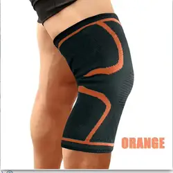 Knee Brace Compression Sleeve for Pain Relief and Support (Orange)