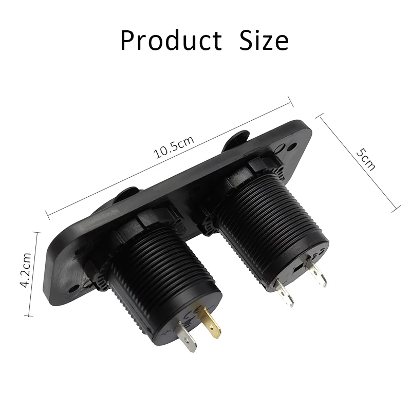 12V ؾ USB ܼƮ  г 2 in 1    4.2A  USB Ʈ ڵ  ATV   