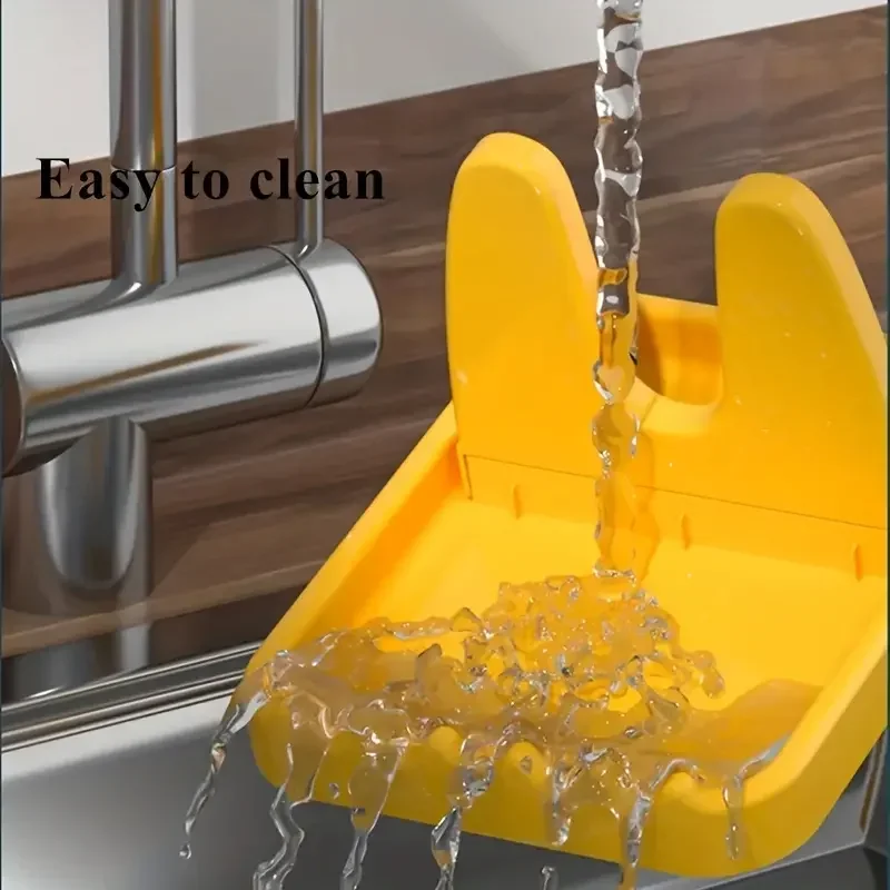Foldable Plastic Pot Lid Rack Spoon Holder Stand Kitchen Organizer for Forks Spatulas Pan Covers Space-Saving Utensil Storage