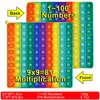 9x9 Multiplication 9+9 Addition 1-100 Counting Numbers Push Pop Bubble Fidget Sensory Math Educational Toys for Kids 2