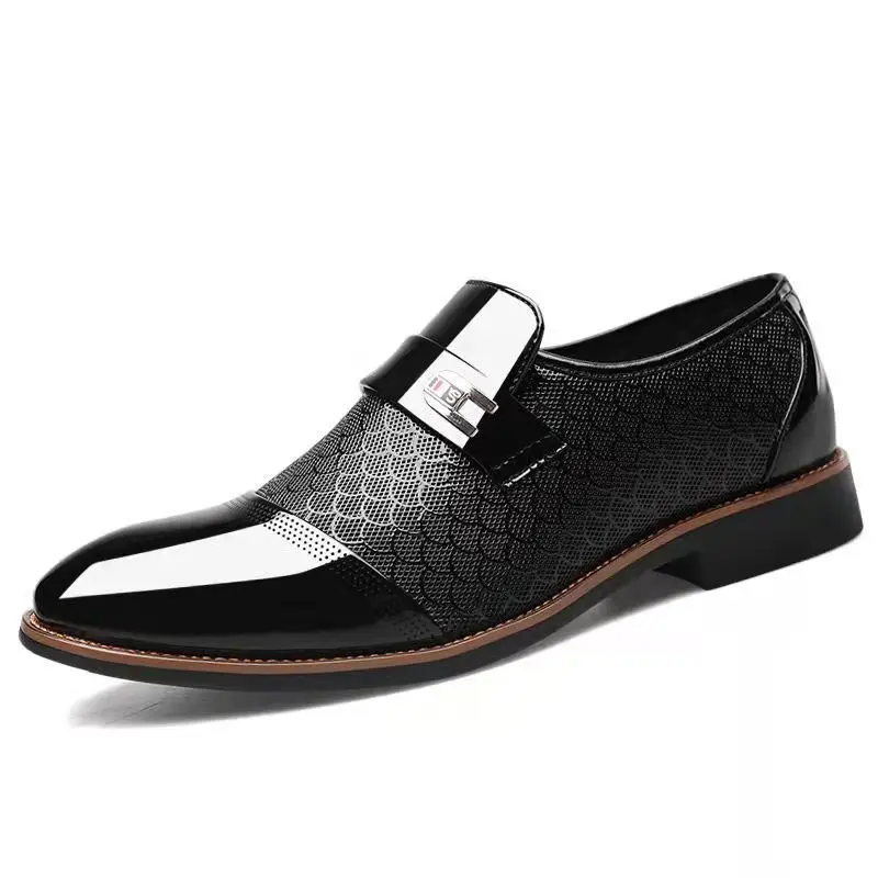 Leather shoes Wedding Business Dress Nightclubs Oxfords Breathable Working Lace Up Shoes New Fashion Mens Leather Shoes