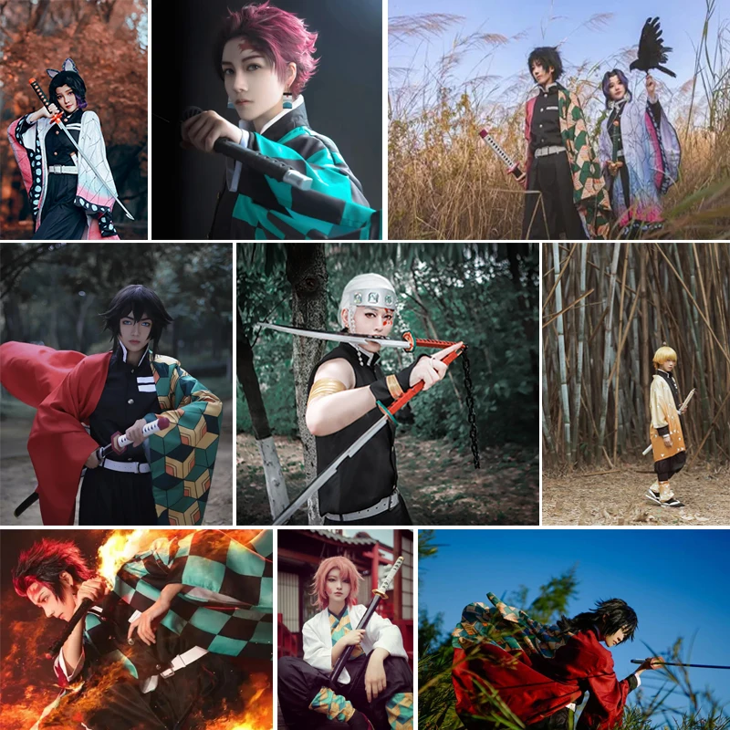 1:1 Demon Slayer Katana Sword  Zenitsu Kamado Tanjiro Cosplay Weapon Props Decoration kimetsu no yaiba Catana Anime sword 3