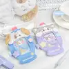 MINKYS Kawaii Fluffy Cat Puppy 3 inch Kpop Photocard Holder Photo Card Holder Bag Pendant School Stationery 2