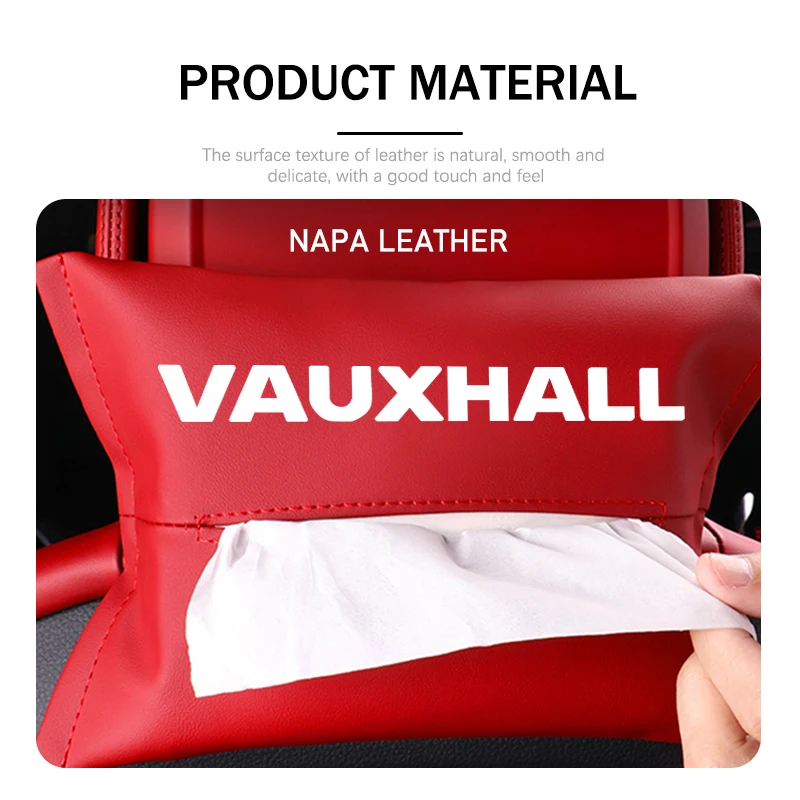 Vauxhall 1/2PCS 자동차 티슈 박스 인테리어 가죽 종이 티슈 보관함 자동차 액세서리 Zafira Vectra Vivaro Corsa D Astra