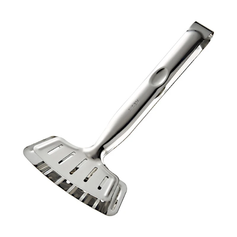 Spatula Tongs Steak Clamp Stainless Slotted Double Spatula Multi-Function Food Flipping Tongs Clip for Bread