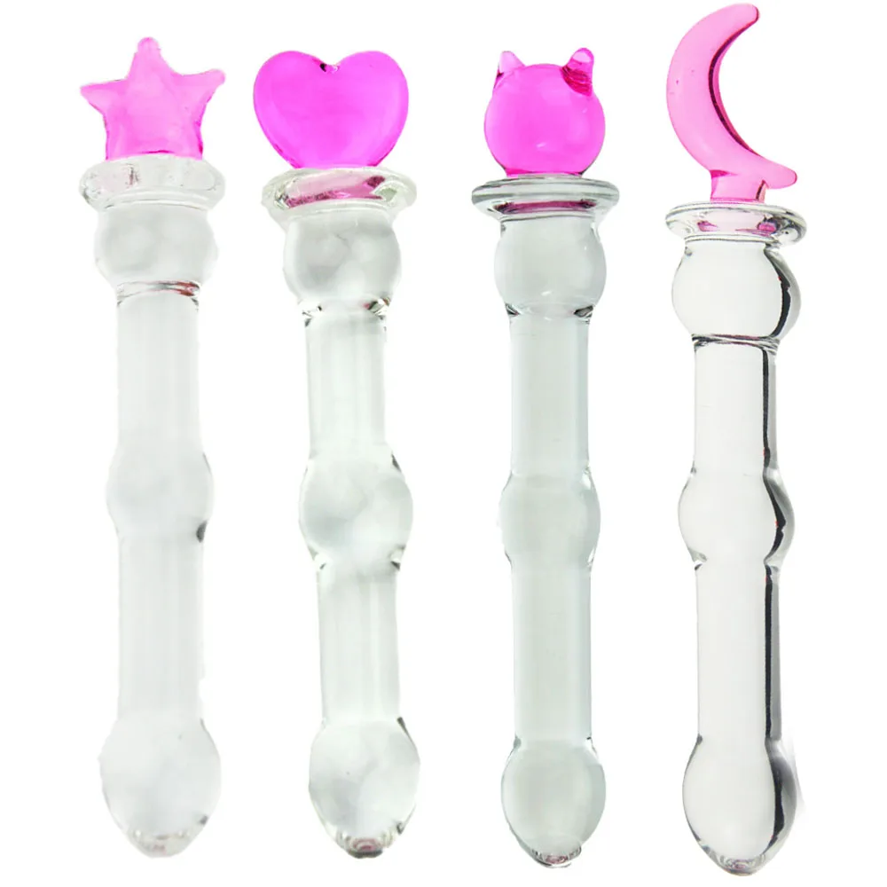 Pink Heart Glass Butt Plug For Sensual Pleasure And Stimulation_voghion.com