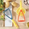 Potato Masher Plastic Kitchen Tool for Smooth Mashed Potatoes Garlic Press Fruit Crusher Manual Mashing Tool for Home Cooking