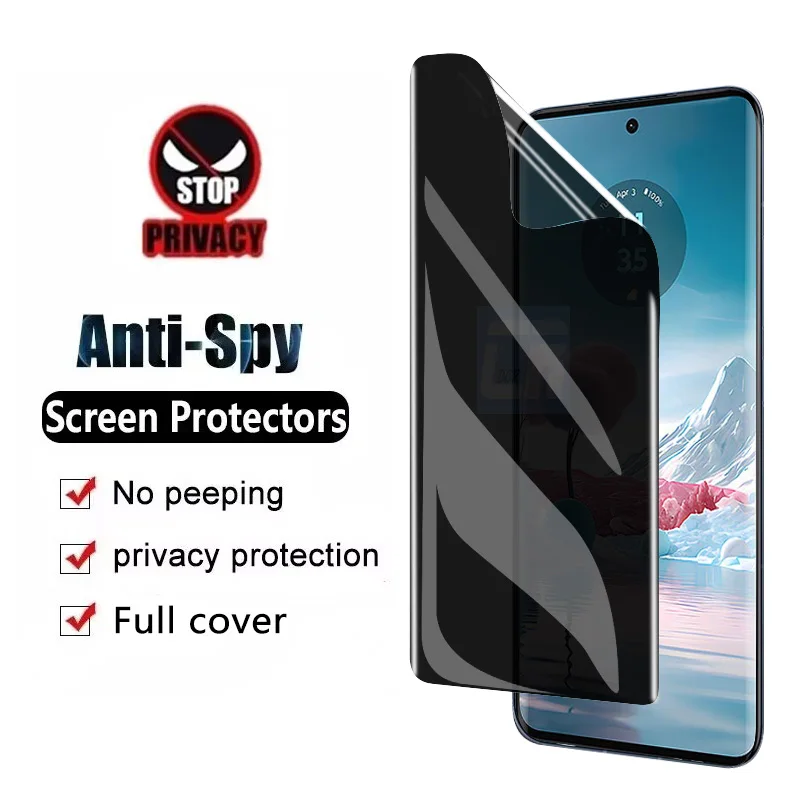 

Full Curved Privacy Hydrogel Film For Motorola Edge 40 30 Neo Pro Screen Protector For Moto Edge Plus 2023 Anti Spy Soft Film