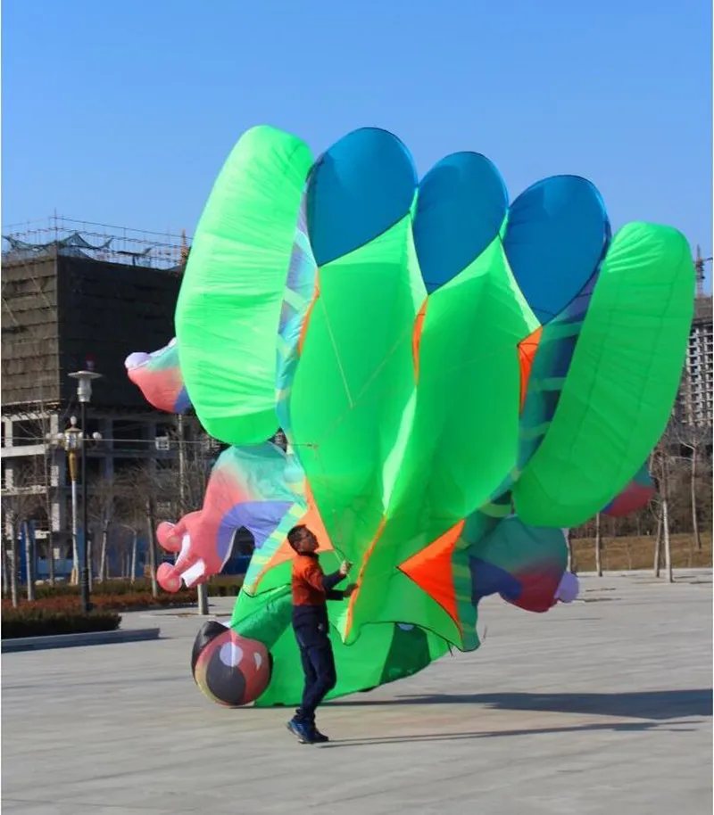 40sqm large frog soft kite line nylon big kite flying inflatable kites for adults reel animated kites Gaori kyen