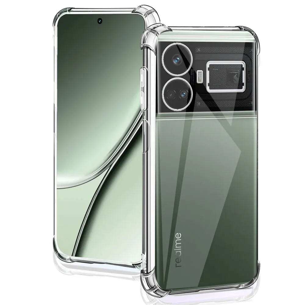 Per Realme Gt5 240W Custodia In Silicone Soft Clear Cover Posteriore Antiurto Per Realme Gt5 Custodia Per Telefono Per Realme Gt3 Coque Clear Fundas