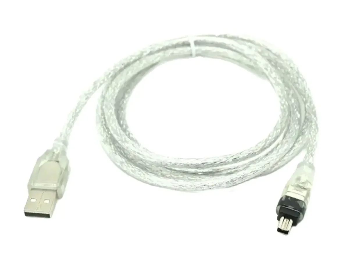 1.5M 파이어와이어 IEEE 1394 6핀 남성-USB 2.0 4핀 남성 어댑터 변환기 데이터 케이블 카메라 DV 획득 카드용 케이블 코드