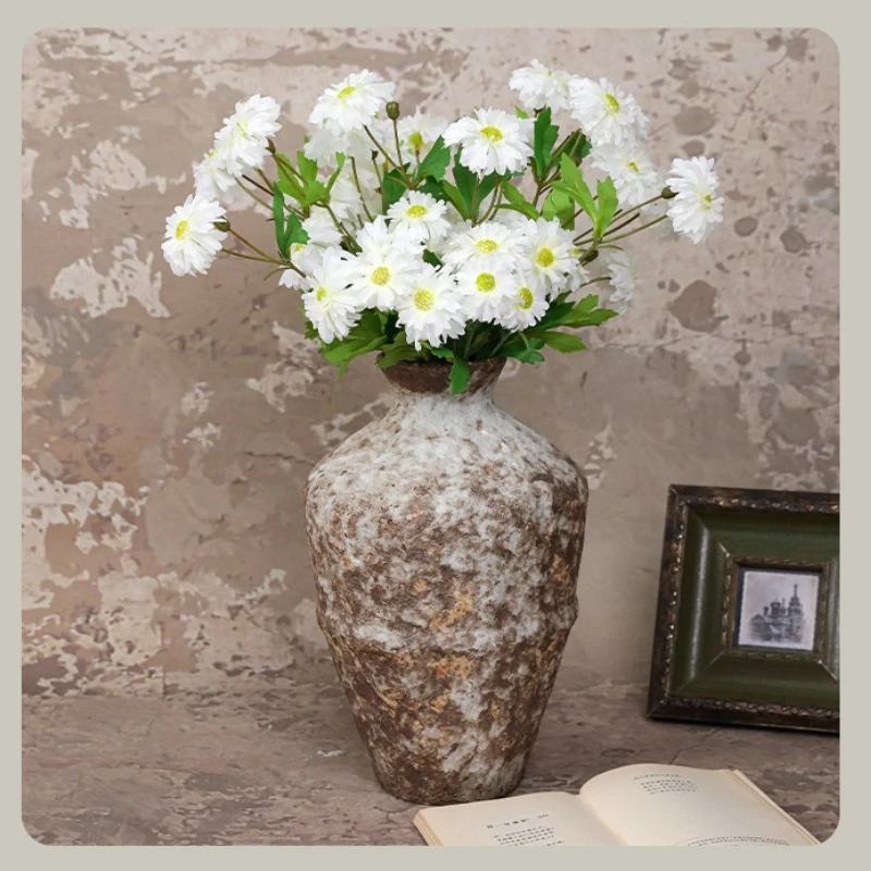 15/20 Stück Café-Dekoration Künstliche Quallen Windmühlen-Chrysanthemen Kunstblumen Hotel-Dekoration Simulierte Weiße Gänseblümchen