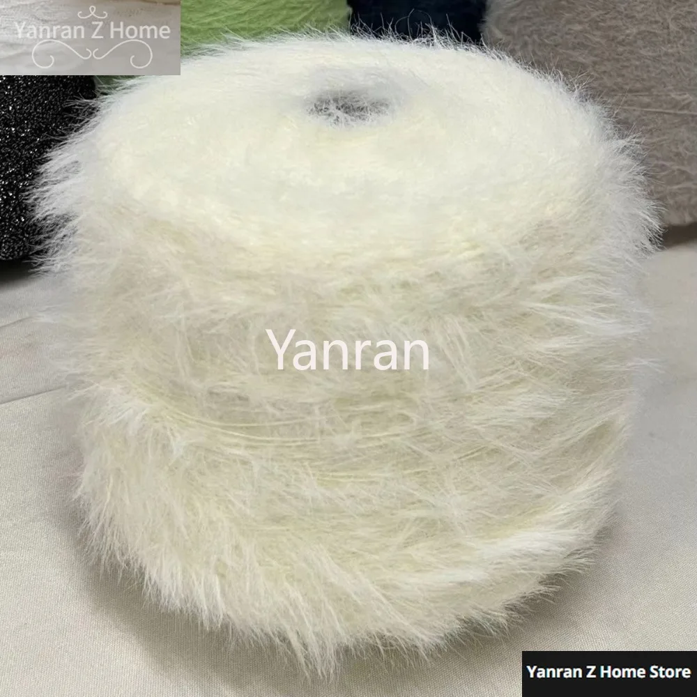 250g Long Fur Imitation Mink Yarn Thread Super Soft Skin Friendly Does Not Shed Hair Hand Wove Scarf Warm Sweater Woven Yarn 3