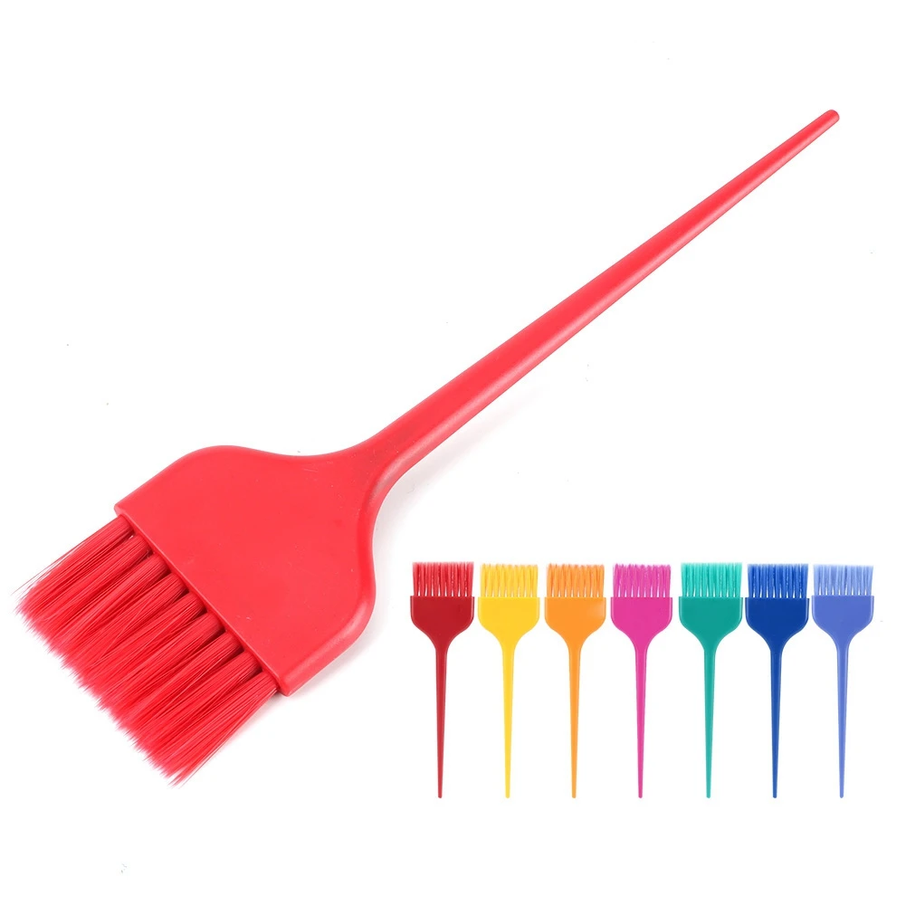 7Pcs Colorful Hair Dyeing Brush Set Hairdressing Salon Barber Hair Coloring Tool Kit Professional Hairdressing Tool Accessories
