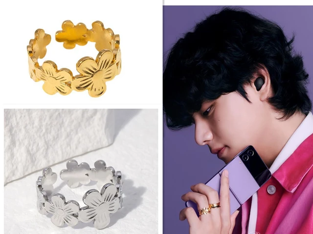 KPOP Idol BTS V Taehyung Surgical steel Simple Link Chain Bracelet Bangtan  boys