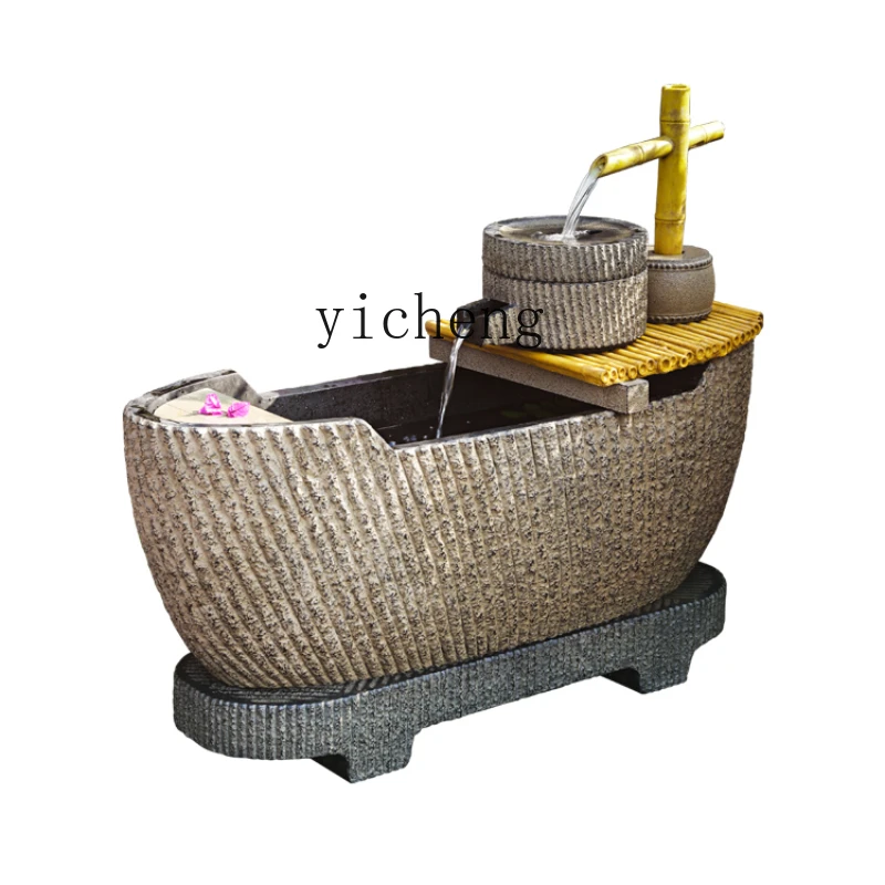 

Zk Chinese Style Flowing Water Ornaments Courtyard Garden Layout Decoration Circulating Water Floor Landscape