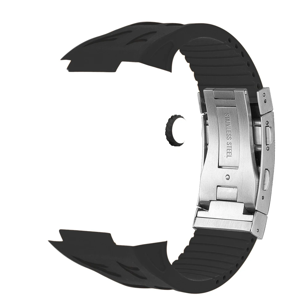 Ремешок для часов подходит для Apple Watch Ultra 49 мм спортивный стиль модифицированный фторэластомер сменный ремешок премиум класса для iWatch Ultra2