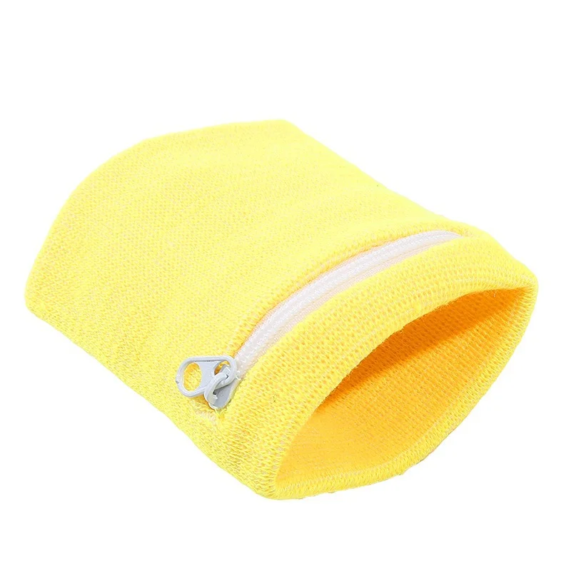 Authentic Basketball Running Sports Wipe Polyester Cotton Zipper Wrist Guard Sweat Absorbing and Wiping Wrist Guard Zero Wallet