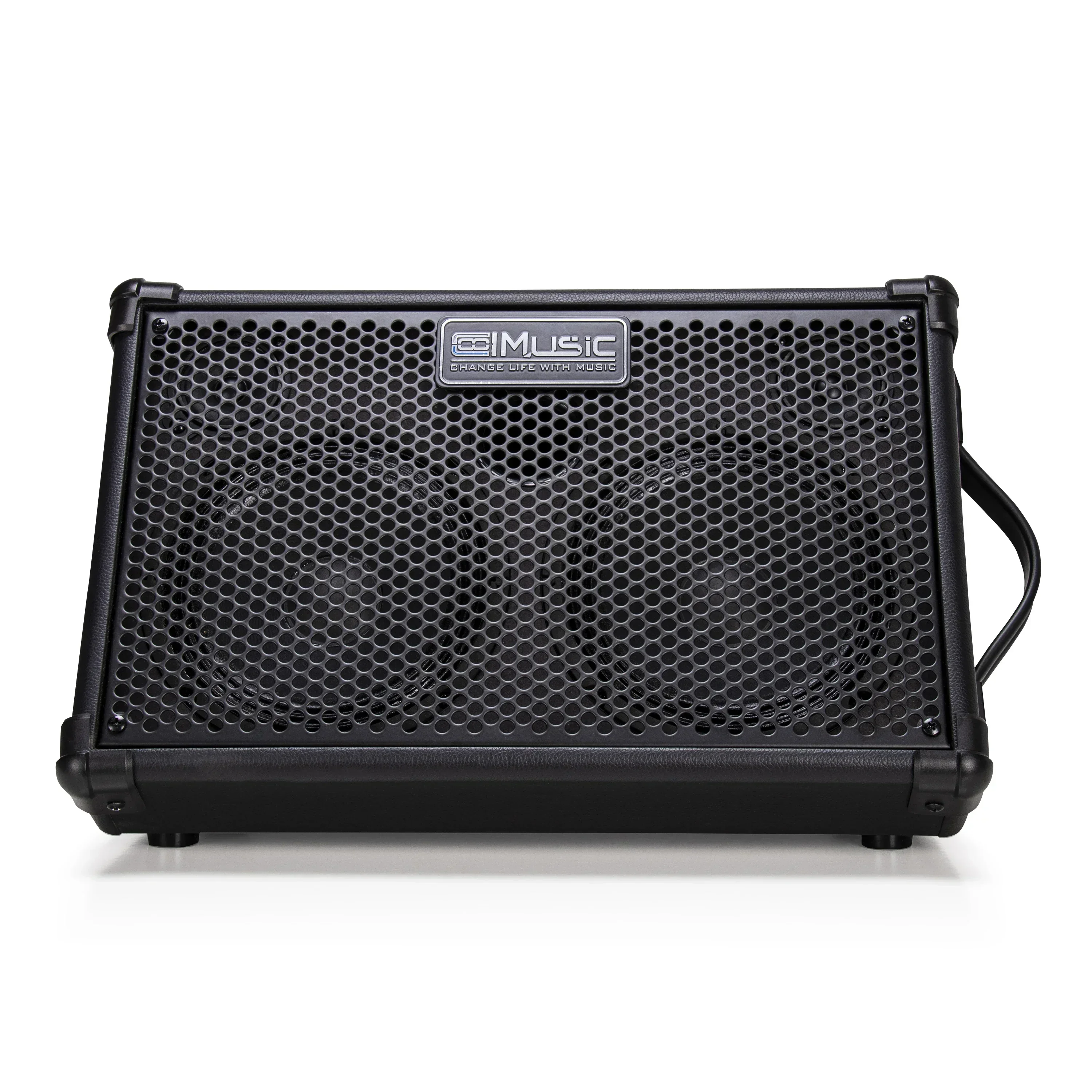 새로운 COOLMUSIC BP40D 80W 배터리 구동 어쿠스틱 기타 앰프 (마이크 입력 포함) 휴대용 스마트 스피커