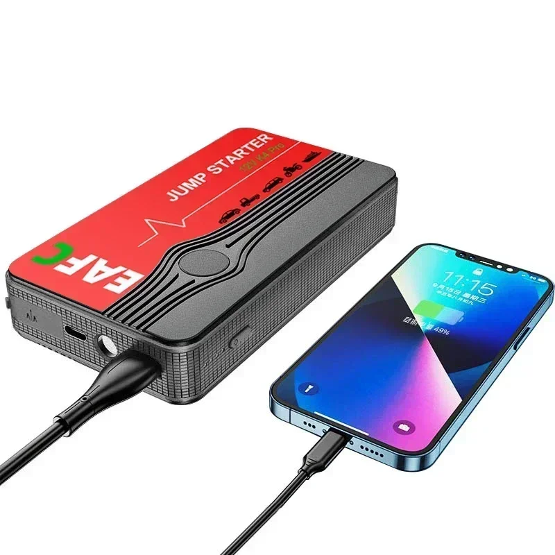 EAFC 600A Car Jump Starter Power Bank Charger 12V Battery JumpStarter LED Lighting Car Starting Device Booster For Automobile car jump starter jump starter car battery charger portable battery charger