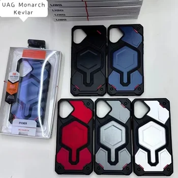 BXU Monarch Pro KEVLAR AG Magsafe Case for iPhone 16 pro max 16 plus 16 pro 16 Magnetic Rugged Armor Shockproof Phone Cover