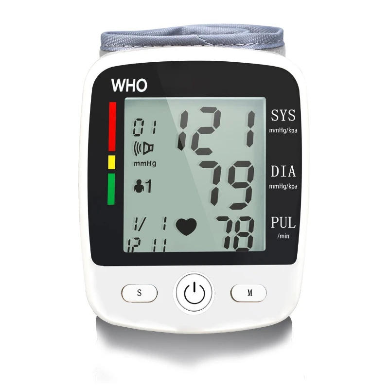 Blood Pressure Monitor Heart Rate One click Home Wrist Voice function Blood Monitoring Device