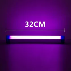 Vibrant RGB Tube Light - Color Changing USB Night Lamp with Handheld & Hanging Options - 32cm (PURPLE)