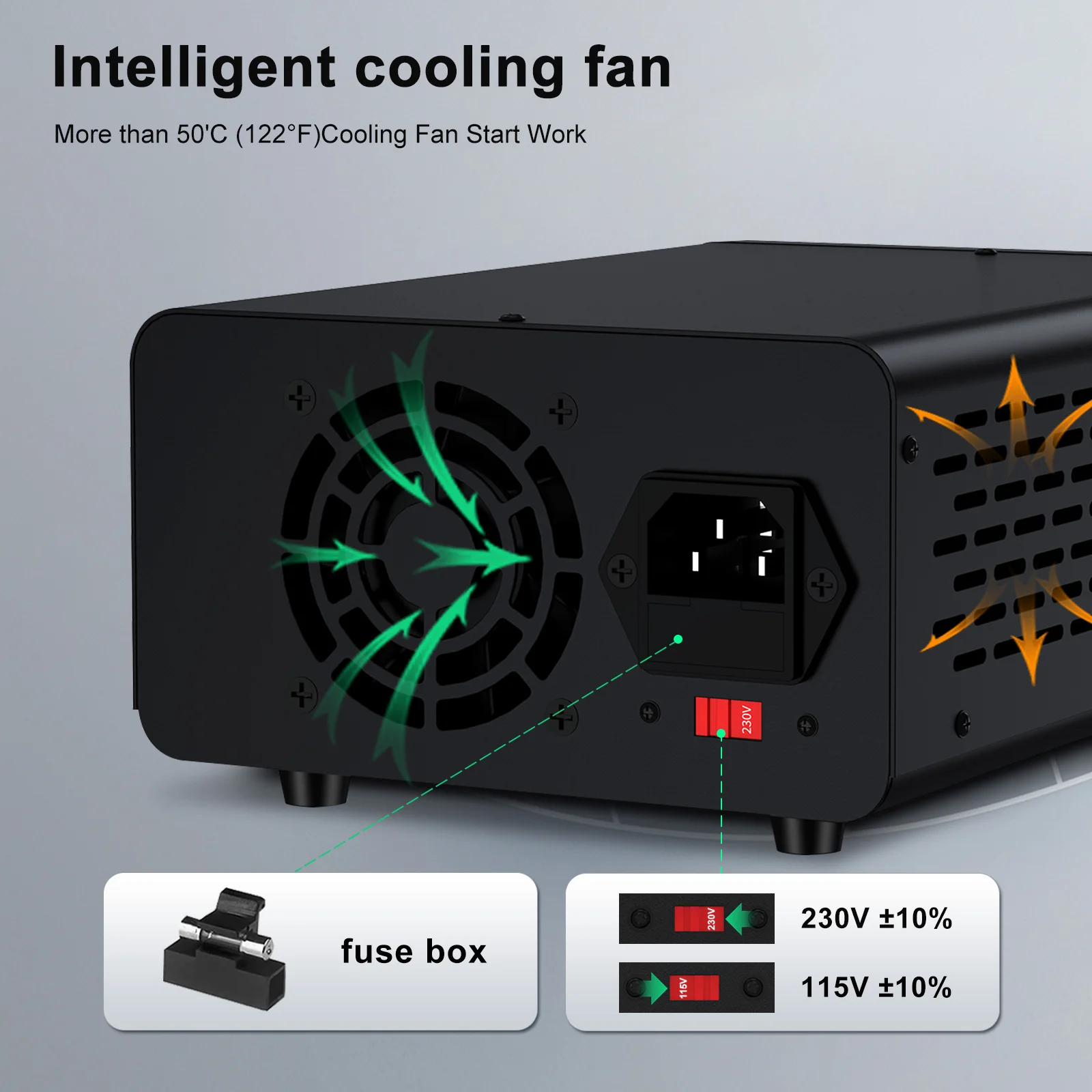 ShiYu Wanptek TPS605 (0-60V/0-5A) 조정 가능한 전력, 충분한 전압 및 전류를 갖춘 검정색 DC 안정화 전원 공급 장치