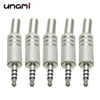 5 ชิ้น 3.5 มิลลิเมตรชายหูฟังแจ็คปลั๊ก 2 เสา 3 เสา 4 เสาสําหรับแจ็คหูฟังส่วนใหญ่ 4