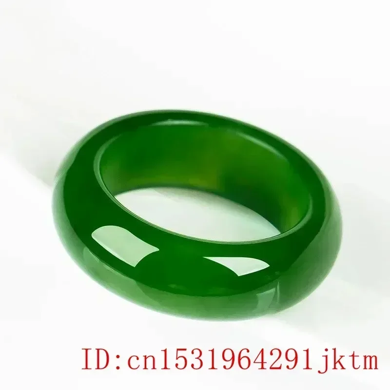 Jade Stone Ring Chinese Hand-Carved Charm Jewelry Accessories Amulet for Men Women Lucky Gifts jade ring