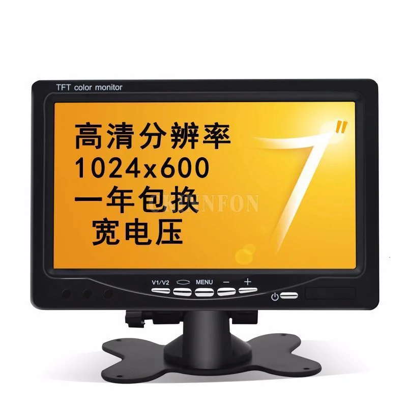4 / 1024X600 ڵ  7 ġ TFT LCD ÷  DC 12V ڵ Rearview Ȩ   ī޶  