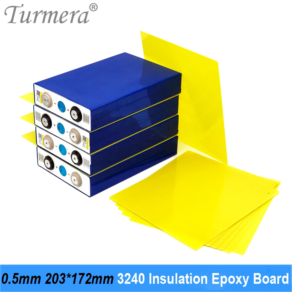 

Turmera 3240 Insulation Epoxy Board 0.5mm Thickness 203*172mm for 3.2V 280Ah 320Ah 310Ah 200Ah 90Ah Lifepo4 Battery Pack Diy Use