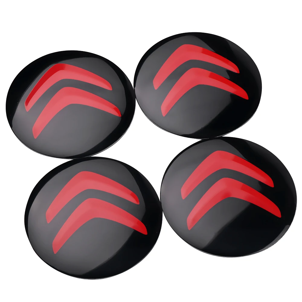 Sleek Car Wheel Center Cover Stickers - Auto Hub Cap Decoration Accessories
